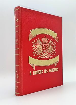 Seller image for  travers les registres for sale by Librairie Orphe