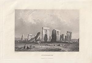 Immagine del venditore per Stonehenge. Stahlstich-Ansicht nach Carl Reiss. venduto da Antiquariat Dennis R. Plummer