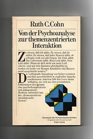 Seller image for Ruth C. Cohn, Von der Psychoanalyse zur themenzentrierten Interaktion for sale by sonntago DE
