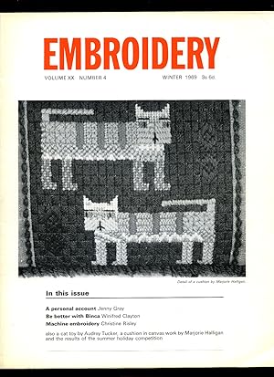 Seller image for Embroidery | The Journal Of The Embroiderers' Guild | Volume XX No. 4, Winter, 1969 for sale by Little Stour Books PBFA Member