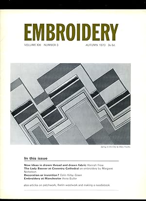 Seller image for Embroidery | The Journal Of The Embroiderers' Guild | Volume XII No. 3, Autumn, 1970 for sale by Little Stour Books PBFA Member