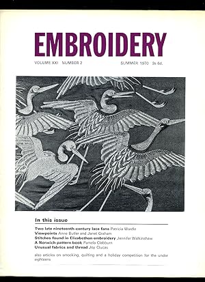 Seller image for Embroidery | The Journal Of The Embroiderers' Guild | Volume XII No. 2, Summer, 1970 for sale by Little Stour Books PBFA Member