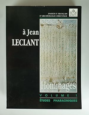 Bild des Verkufers fr Hommages  Jean Leclant Vol 1: tudes pharaoniques. zum Verkauf von Antiquariat Dorner