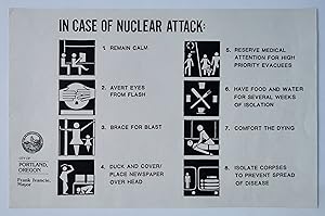 Affiche - IN CAS OF NUCLEAR ATTACK - City of Portland - Franck IVANCIE, Mayor