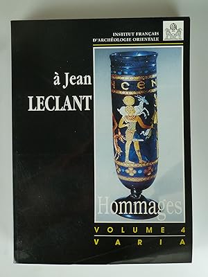 Bild des Verkufers fr Hommages  Jean Leclant Vol : 4 Varia. zum Verkauf von Antiquariat Dorner
