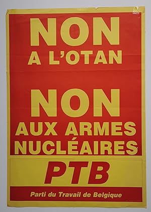 Affiche - NON A L'OTAN - NON AUX ARMES NUCLÉAIRES