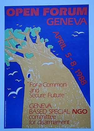 Affiche - OPEN FORUM GENEVA - 1988