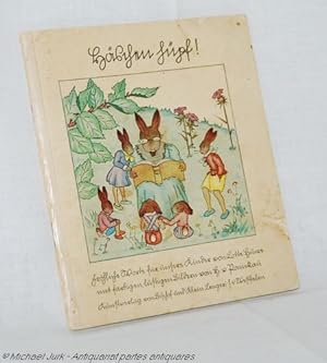 Häschen hüpf! Fröhliche Worte für unsere Kinder als Hasengeschichte in Sütterlin!