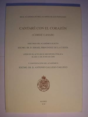 Imagen del vendedor de Cantar con el corazn ( Corde Canam ) a la venta por Librera Antonio Azorn