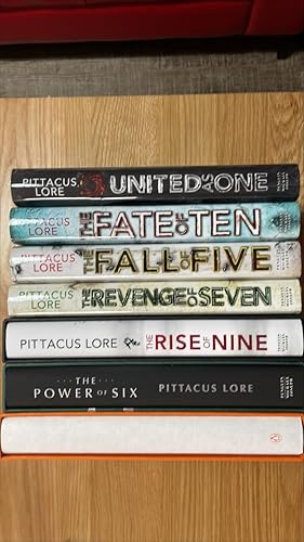Immagine del venditore per I am Number Four, The Power of Six, The Rise of Nine, The Fall of Five, The Revenge of Seven, The Fate of Ten, United as One. A set of the 7 Lorien Legacies books. All are signed, numbered, limited UK first editions, first printings. venduto da Signed and Delivered Books