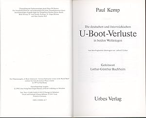 Seller image for Die deutschen und sterreichischen U-Boot-Verluste in beiden Weltkriegen: Vollstndige Dokumentation for sale by Antiquariat Kastanienhof