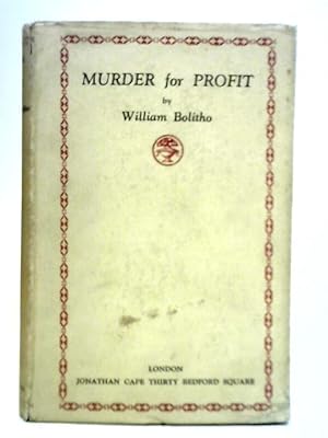 Imagen del vendedor de Murder for Profit a la venta por World of Rare Books