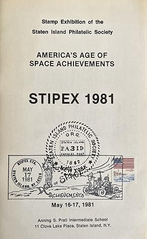 An Early 1980s American Philatelic Program Guide Honoring the U.S. Space Program
