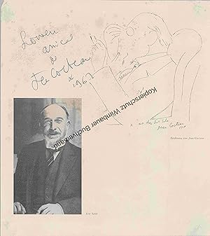 Original Autogramm Jean Cocteau /// Autograph signiert signed signee