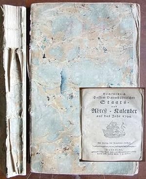 Hochfürstlich Hessen-Darmstädtischer Staats und Adress-Kalender auf das Jahr 1794.