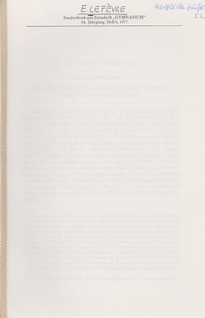 Bild des Verkufers fr Plinius-Studien 1. [Aus: Gymnasium, 84. Jg., Heft 6, 1977]. Rmische Baugesinnung und Landschaftsauffassung in den Villenbriefen (2,17; 5,6). zum Verkauf von Fundus-Online GbR Borkert Schwarz Zerfa