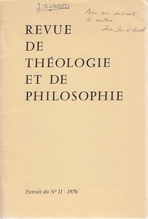 Les traits caractéristiques de la Théologie des "Actes de Jean". [Du: Revue de Théologie et de Ph...