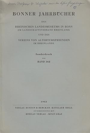 Der praefectus fabrum und die Legionsfabriken. [Aus: Bonner Jahrbücher, Bd. 162].