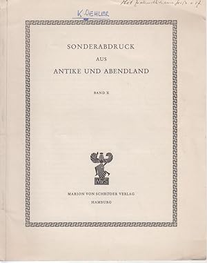 Bild des Verkufers fr Der Consensus omnium als Kriterium der Wahrheit in der antiken Philosophie und der Patristik. [Aus: Antike und Abendland, Bd. 10]. Eine Studie zur Geschichte des Begriffs der Allgemeinen Meinung. zum Verkauf von Fundus-Online GbR Borkert Schwarz Zerfa