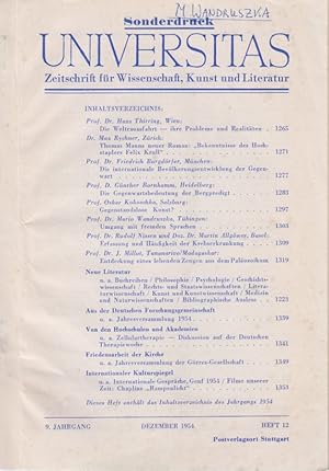 Umgang mit fremden Sprachen. [Aus: Universitas, 9. Jg., Heft 12, Dezember 1954].