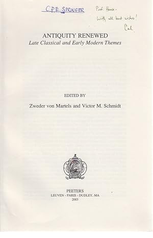 Seller image for The biblical Epic in late Antiquity and the early modern Period: The Poetics of Tradition. [From: Antiquity Renewed]. for sale by Fundus-Online GbR Borkert Schwarz Zerfa