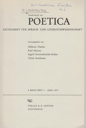 Seller image for Funktion und Tradition bildlicher Rede in den Tragdien Senecas. [Aus: Poetica, 6. Bd., Heft 2, April 1974]. for sale by Fundus-Online GbR Borkert Schwarz Zerfa