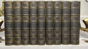 Bild des Verkufers fr The Letters of Horace Walpole. 9 volumes, half green morocco, many engraved plates, 1861. zum Verkauf von J & J House Booksellers, ABAA