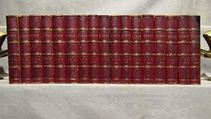 Bild des Verkufers fr The Works of Lord Byron: With His Letters And Journals, And His Life, By Thomas Moore. Seventeen volumes in half red morocco and marbled boards, 1832-37. zum Verkauf von J & J House Booksellers, ABAA