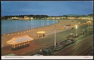 Weymouth Illuminations Dorset Postcard Vintage View