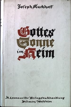 Imagen del vendedor de Gottes Sonne im Heim. - Ein kleines Buch von der Liebe zur Jugend. a la venta por books4less (Versandantiquariat Petra Gros GmbH & Co. KG)