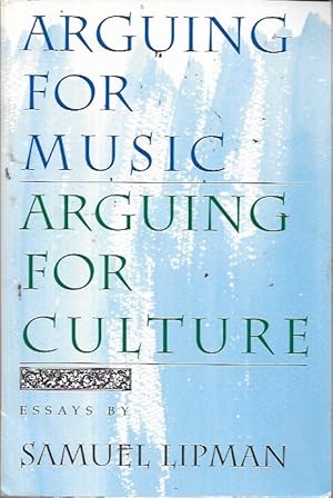 Bild des Verkufers fr Arguing for Music/Arguing for Culture zum Verkauf von Bookfeathers, LLC