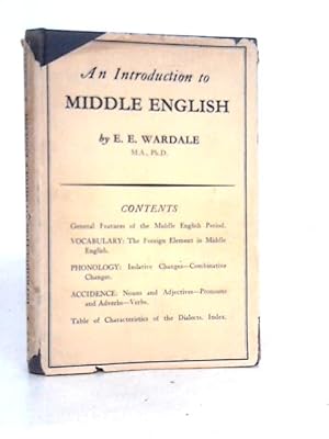 Imagen del vendedor de An Introduction to Middle English a la venta por World of Rare Books