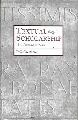 Seller image for Textual Scholarship: An Introduction (Garland Reference Library of the Humanities Vo. 1417)) for sale by Bookfeathers, LLC