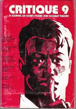Bild des Verkufers fr Critique 9: A Journal of Soviet Studies and Socialist Theory (Summer 1978) zum Verkauf von Bookfeathers, LLC