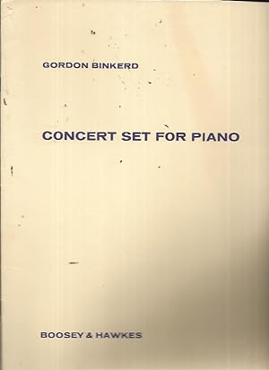 Imagen del vendedor de Concert Set for Piano a la venta por Bookfeathers, LLC