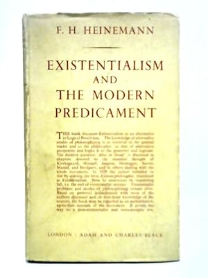 Bild des Verkufers fr Existentialism and the Modern Predicament zum Verkauf von World of Rare Books