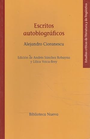Seller image for Escritos autobiogrficos for sale by Librera Cajn Desastre
