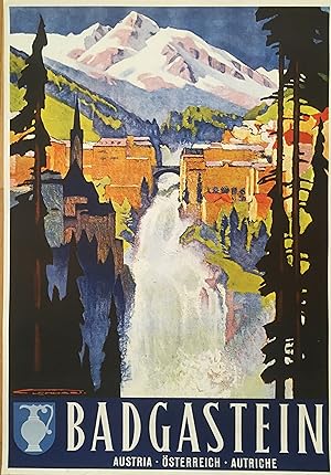 Badgastein. Austria - Österreich - Autriche. Grafische Gestaltung von Franz Lenhart (1898-1992). ...
