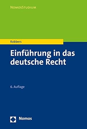 Bild des Verkufers fr Einfuhrung in Das Deutsche Recht (Nomosstudium) zum Verkauf von WeBuyBooks