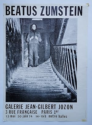 Affiche Expo - BEATUS ZUMSTEIN - Galerie Jean-Gilbert JOZON - Paris 1974