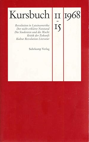 Kursbuch 1968 Kursbuch ; 11-15 / hrsg. von Hans Magnus Enzensberger.