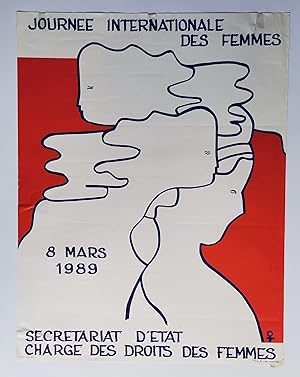 Affiche JOURNÉE INTERNATIONALE des FEMMES 8 Mars 1989