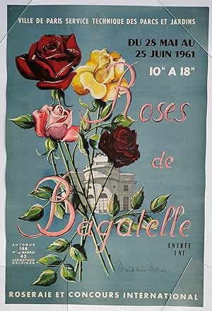 Affiche ROSES de BAGATELLE