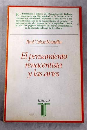 Imagen del vendedor de El pensamiento renacentista y las artes a la venta por Alcan Libros