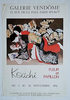 Affiche Expo - KEÜCHI Galerie Vendôme - Paris 1974