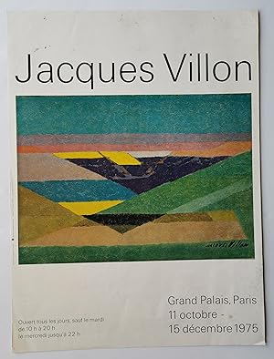 Affiche Exposition Jacques VILLON - Grand Palais Paris 1975