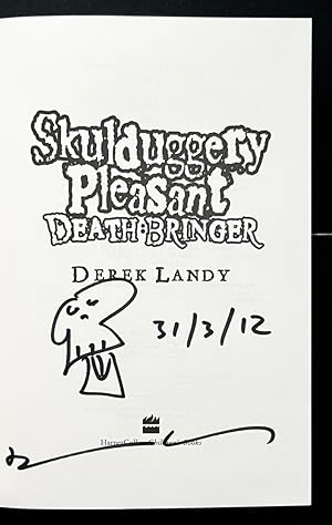 Seller image for Skulduggery Pleasant Death Bringer Signed Dated & Doodled UK 1st Ed 1st Print HB. The Ltd. UK Collectors Edition WHSmith Exclusive. for sale by Clearbury Books