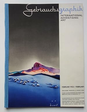 Gebrauchsgraphik. International Advertising Art. Jg. 9. Heft 2, Februar 1932.