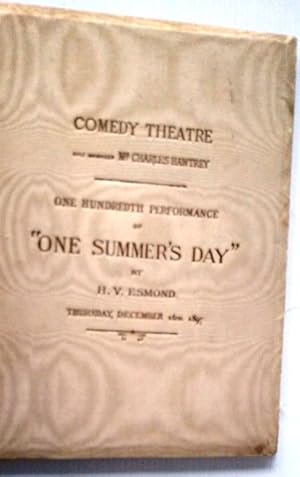 Souvenir of One Hundredth Performance of One Summer's Day by H.V. Esmond on 16th December 1897 at...