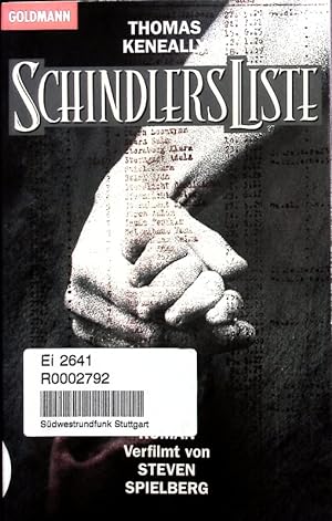 Image du vendeur pour Schindlers Liste. Roman. mis en vente par Antiquariat Bookfarm